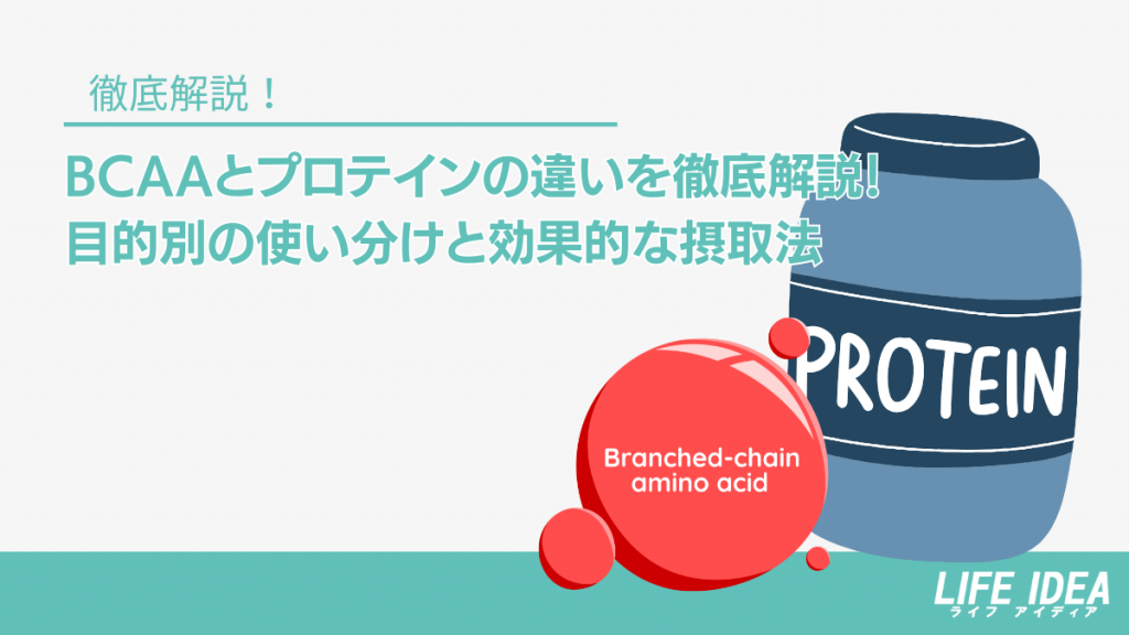BCAAとプロテインの違いを徹底解説！目的別の使い分けと効果的な摂取法